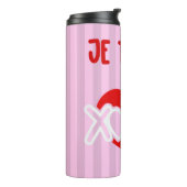Je t'aime thermosbecher (Nach links gedreht)