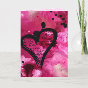 je t'aime Valentinsgrußkarte Feiertagskarte