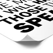 Je weiter eine Gesellschaft von der Wahrheit abwei Poster (Ecke)