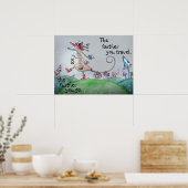 Je weiter Sie reisen, desto weiter gehen Sie Poster (Küche)