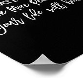 Je weniger Sie auf negative Menschen reagieren, de Poster (Ecke)