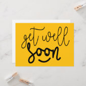 Je word snel weer beter. Van harte beterschap ! Karte (Vorderseite/Rückseite Beispiel)