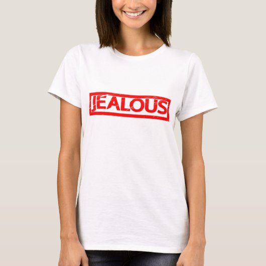 Jealous Briefmarke T-Shirt (Vorderseite)