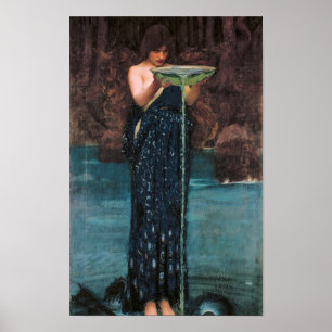 Jealous Circe, 1892 von John William Waterhouse Poster
