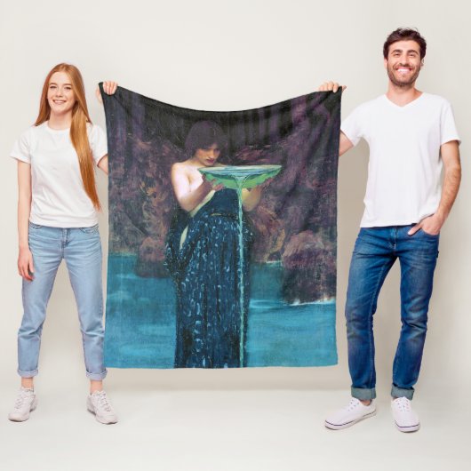 Jealous Circe, John William Waterhouse Fleecedecke (Beispiel)