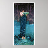 Jealous Circe, John William Waterhouse Poster (Vorne)