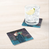 Jealous Circe, John William Waterhouse Rechteckiger Pappuntersetzer (Vor Ort)