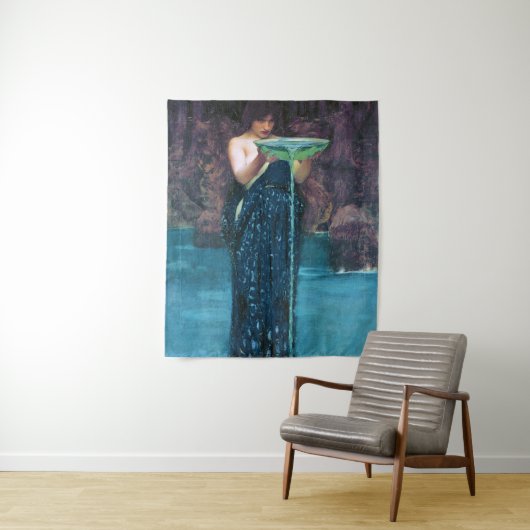 Jealous Circe, John William Waterhouse Wandteppich (Beispiel)