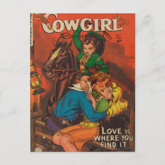 Jealous Cowgirl Postkarte (Vorderseite)