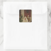 Jealousy, 1861 quadratischer aufkleber (Tasche)
