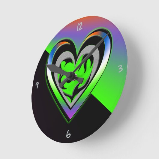 Jealousy Round Clock Runde Wanduhr (Winkel)