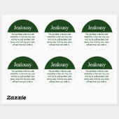Jealousy Runder Aufkleber (Blatt)
