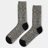 Jealousy Tree Bark Patterned Socken (Linkes Detail)