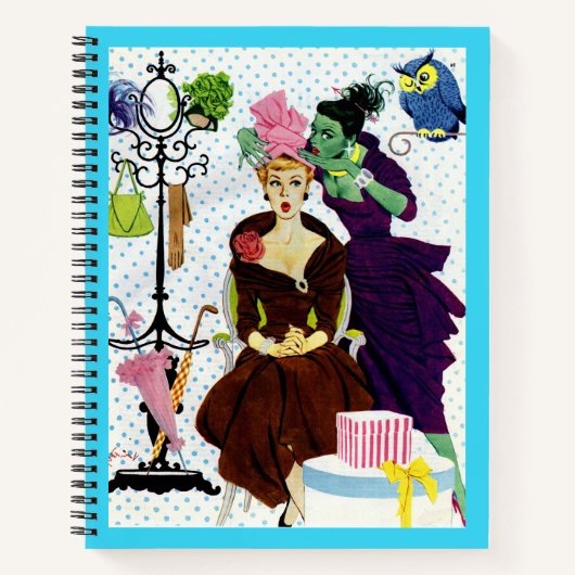 Jealousy whispers into Gloria's ear Notizblock (Vorderseite)