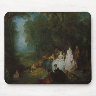 Jean-Antoine Watteau - Ansammlung Pastoral Mousepad