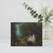 Jean-Antoine Watteau - Ansammlung Pastoral Postkarte (Stehend Vorderseite)