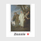 Jean-Antoine Watteau - Die italienischen Komiker Aufkleber (Blatt)