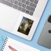Jean-Antoine Watteau - Die italienischen Komiker Aufkleber (Laptop mit iPhone)