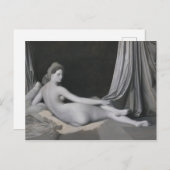 Jean Auguste Dominique Ingres | Odalisque in Grisa Postkarte (Vorne/Hinten)