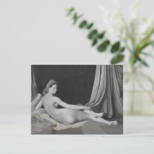 Jean Auguste Dominique Ingres | Odalisque in Grisa Postkarte (Stehend Vorderseite)