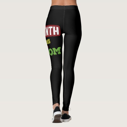 Jean Bap - Jugendlicher Freiheitsschwarz-Emanzipat Leggings (Rückseite)