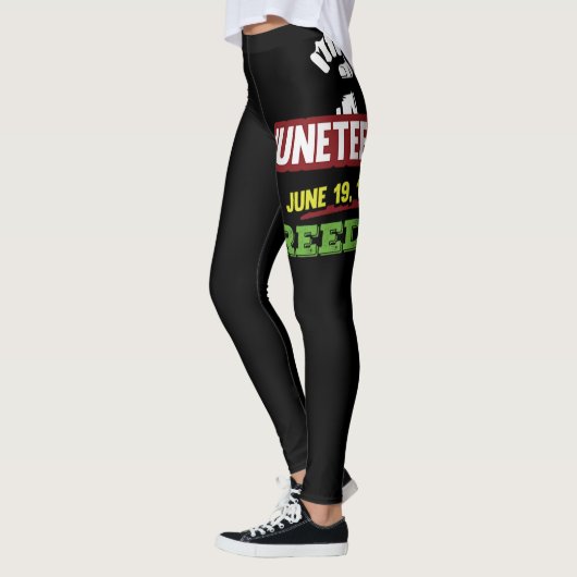 Jean Bap - Jugendlicher Freiheitsschwarz-Emanzipat Leggings (Links)