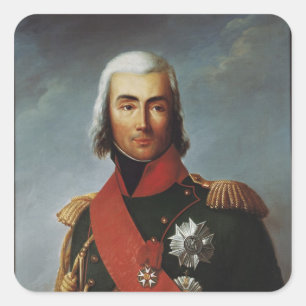 Jean-Baptiste Bessieres Duke of Istria Quadratischer Aufkleber