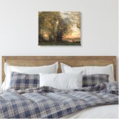Jean-Baptiste-Camille Corot - Der Fischer Leinwanddruck (Insitu (Schlafzimmer))