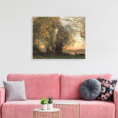 Jean-Baptiste-Camille Corot - Der Fischer Leinwanddruck (Insitu (Wohnzimmer))