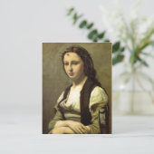 Jean-Baptiste-Camille Corot Die Frau mit einer Per Postkarte (Stehend Vorderseite)