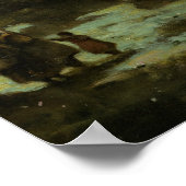 Jean-Baptiste-Camille Corot - Fluss mit Ferne Poster (Ecke)