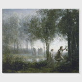 Jean-Baptiste-Camille Corot Orpheus Geschenkpapier (Flach)