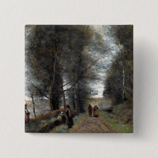 Jean-Baptiste-Camille Corot Ville d'Avray Button (Vorderseite)
