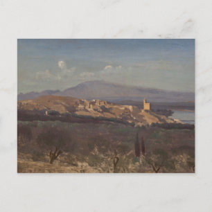 Jean-Baptiste-Camille Corot-Villeneuve-les-Avignon Postkarte
