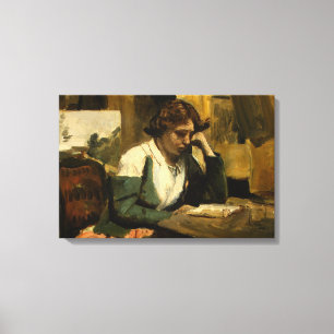 Jean-Baptiste-Camille Corot - Young Girl Reading Leinwanddruck