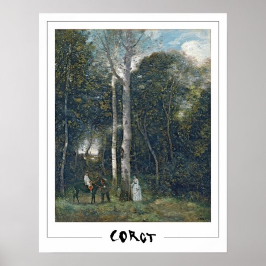 Jean-Baptiste-Camille Corot Zedign Art Poster #1 (Vorne)