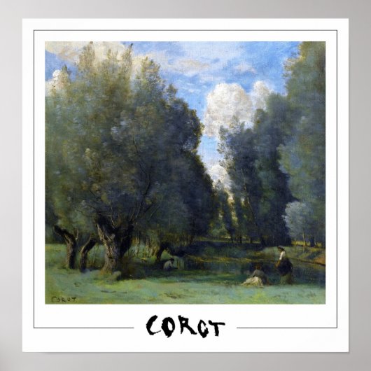 Jean-Baptiste-Camille Corot Zedign Art Poster #11- (Vorne)