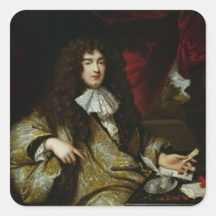 Jean-Baptiste Colbert Marquis de Seignelay Quadratischer Aufkleber