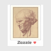 Jean-Baptiste Greuze - Leiter eines Alten Aufkleber (Blatt)