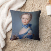 Jean-Baptiste Perronneau: Mädchen mit Kätzchen Kissen (Decke)