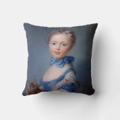 Jean-Baptiste Perronneau: Mädchen mit Kätzchen Kissen (Rückseite)