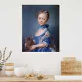 Jean-Baptiste Perronneau: Mädchen mit Kitten Poster (Küche)