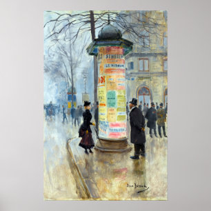 Jean Béraud Parisian Street Scene Poster