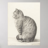 Jean Bernard Sitting Cat Animal Fine Art Artists Poster (Vorne)