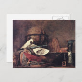 Jean Chardin - Die Attribute der Wissenschaften Postkarte (Vorne/Hinten)