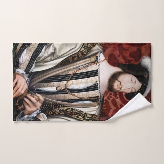 Jean Clouet - Francois I, König von Frankreich Badhandtuch Set (Handtuch)