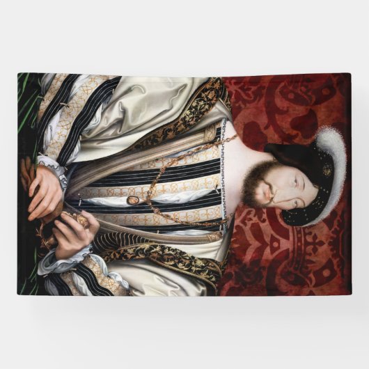 Jean Clouet - Francois I, König von Frankreich Banner (Horizontal)