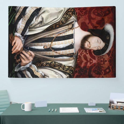 Jean Clouet - Francois I, König von Frankreich Banner (Messe)