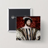 Jean Clouet - Francois I, König von Frankreich Button (Vorne & Hinten)