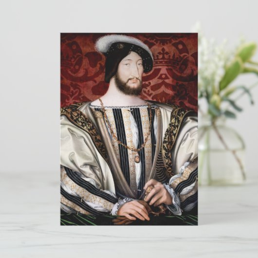 Jean Clouet - Francois I, König von Frankreich Einladung (Stehend Vorderseite)